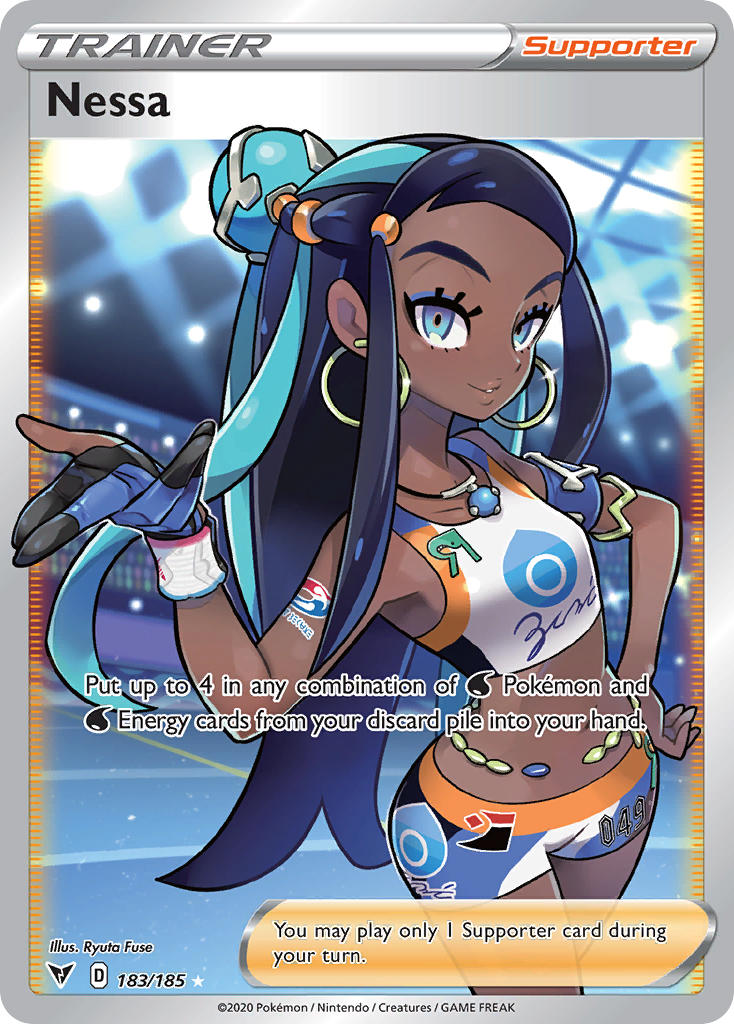 Nessa (183/185) [Sword & Shield: Vivid Voltage] | Jomio and Rueliete's Cards and Comics