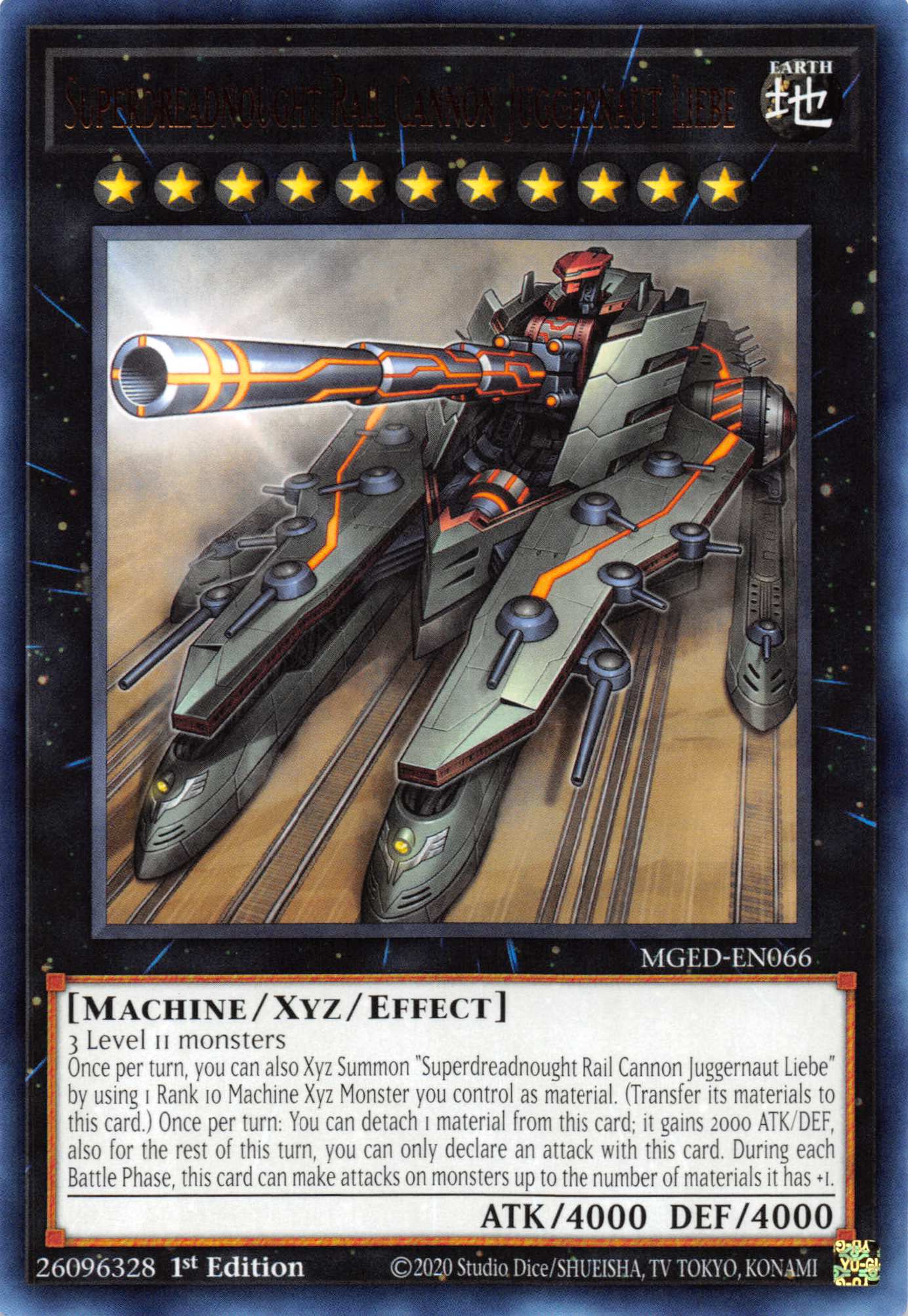 Superdreadnought Rail Cannon Juggernaut Liebe [MGED-EN066] Rare | Jomio and Rueliete's Cards and Comics