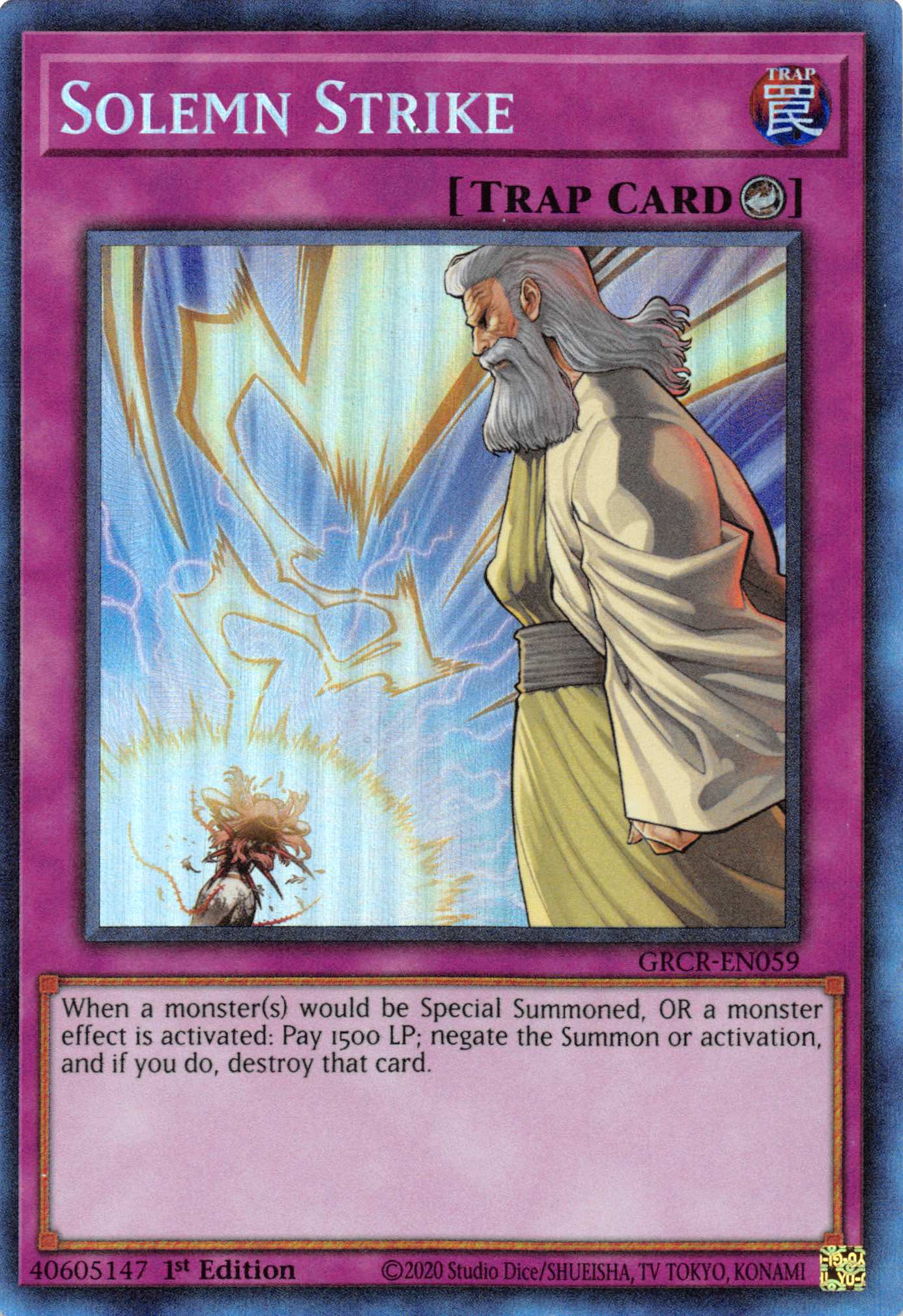 Solemn Strike [GRCR-EN059] Collector's Rare | Jomio and Rueliete's Cards and Comics
