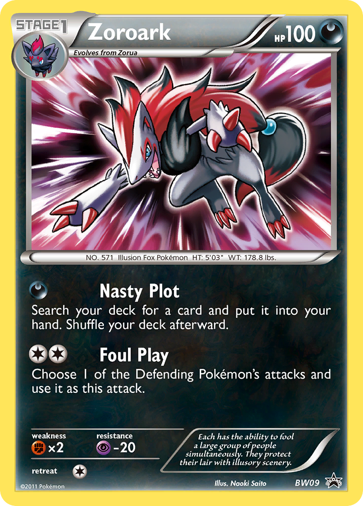 Zoroark (BW09) [Black & White: Black Star Promos] | Jomio and Rueliete's Cards and Comics