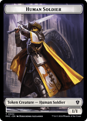 City's Blessing // Human Soldier Double-Sided Token [Murders at Karlov Manor Commander Tokens] | Jomio and Rueliete's Cards and Comics