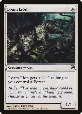 Loam Lion [Duel Decks: Ajani vs. Nicol Bolas] | Jomio and Rueliete's Cards and Comics