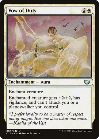 Vow of Duty [Commander 2015] | Jomio and Rueliete's Cards and Comics