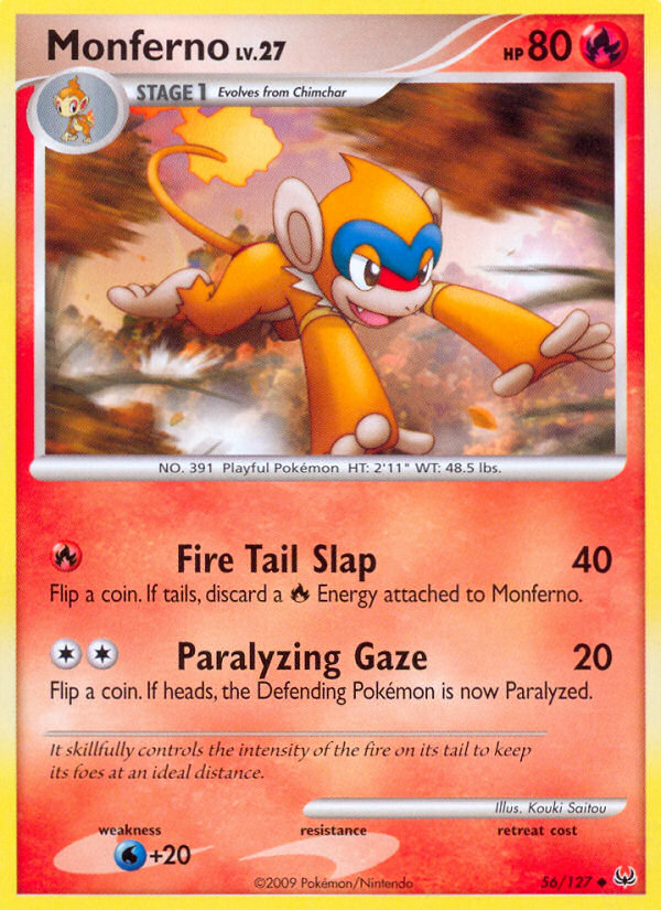 Monferno (56/127) [Platinum: Base Set] | Jomio and Rueliete's Cards and Comics