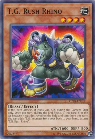 T.G. Rush Rhino [OP09-EN017] Common | Jomio and Rueliete's Cards and Comics
