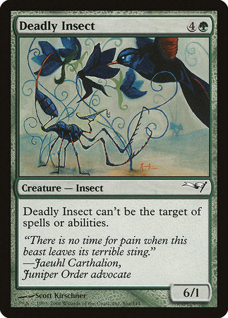 Deadly Insect [Coldsnap Theme Decks] | Jomio and Rueliete's Cards and Comics