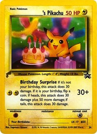 Pikachu (24) (Birthday) [Pikachu World Collection Promos] | Jomio and Rueliete's Cards and Comics