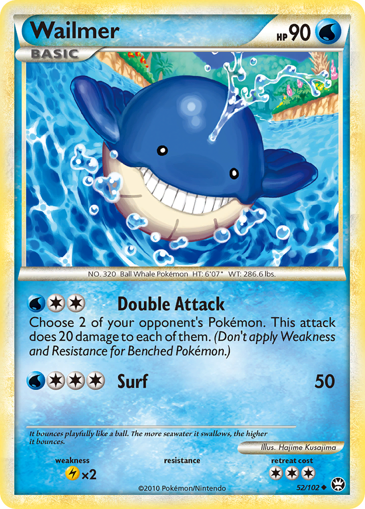 Wailmer (52/102) [HeartGold & SoulSilver: Triumphant] | Jomio and Rueliete's Cards and Comics