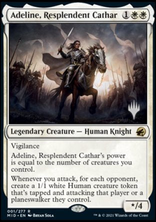 Adeline, Resplendent Cathar (Promo Pack) [Innistrad: Midnight Hunt Promos] | Jomio and Rueliete's Cards and Comics
