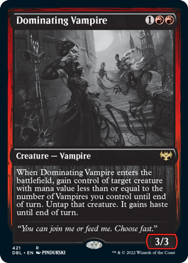 Dominating Vampire [Innistrad: Double Feature] | Jomio and Rueliete's Cards and Comics