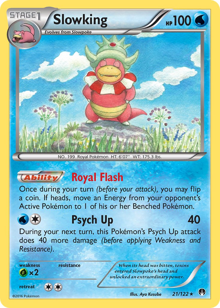 Slowking (21/122) (Theme Deck Exclusive) [XY: BREAKpoint] | Jomio and Rueliete's Cards and Comics