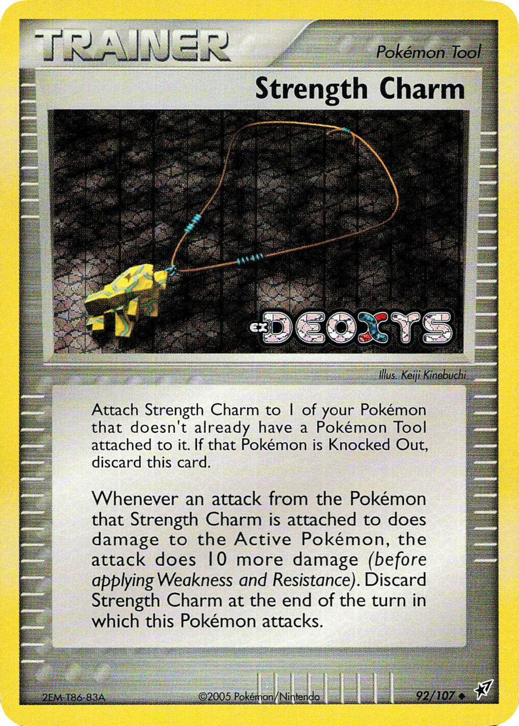 Strength Charm (92/107) (Stamped) [EX: Deoxys] | Jomio and Rueliete's Cards and Comics