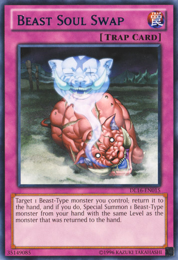 Beast Soul Swap (Blue) [DL16-EN015] Rare | Jomio and Rueliete's Cards and Comics