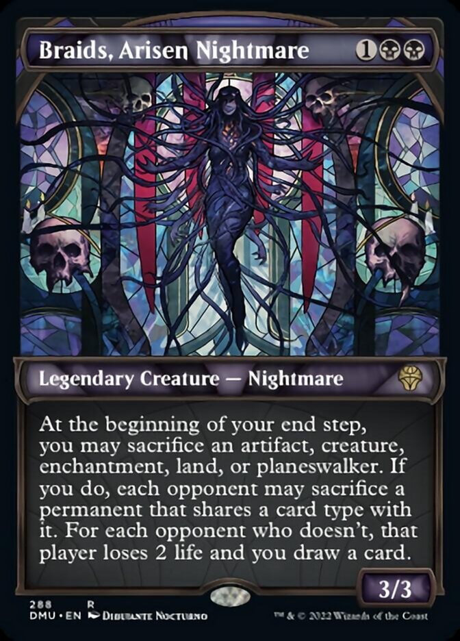 Braids, Arisen Nightmare (Showcase) [Dominaria United] | Jomio and Rueliete's Cards and Comics