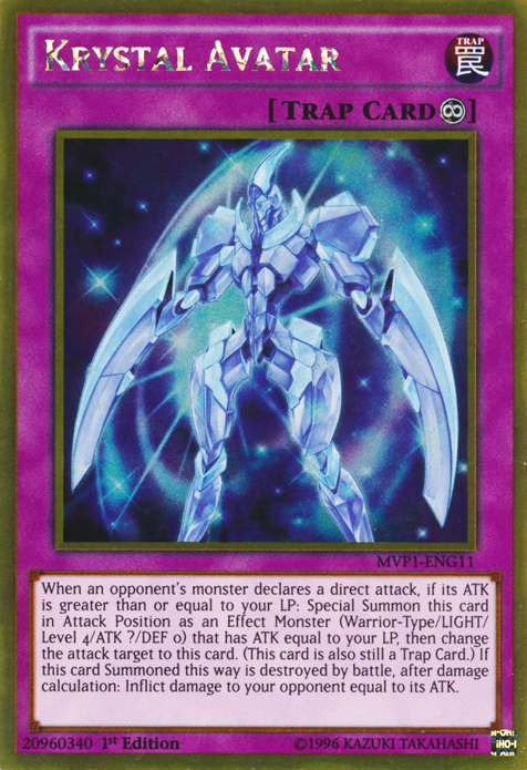 Krystal Avatar [MVP1-ENG11] Gold Rare | Jomio and Rueliete's Cards and Comics