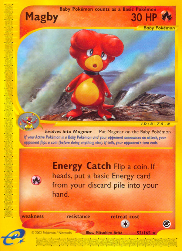 Magby (52/165) [Expedition: Base Set] | Jomio and Rueliete's Cards and Comics