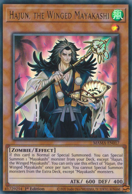 Hajun, the Winged Mayakashi [MAMA-EN017] Ultra Rare | Jomio and Rueliete's Cards and Comics