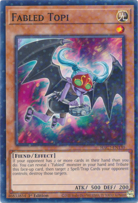 Fabled Topi (Duel Terminal) [HAC1-EN130] Common | Jomio and Rueliete's Cards and Comics
