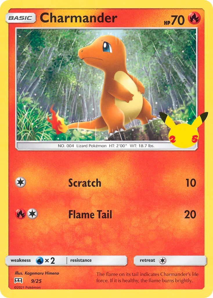Charmander (9/25) [McDonald's 25th Anniversary] | Jomio and Rueliete's Cards and Comics