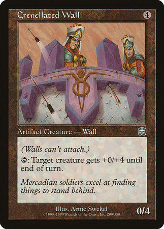 Crenellated Wall [Mercadian Masques] | Jomio and Rueliete's Cards and Comics