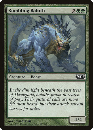 Rumbling Baloth [Magic 2014] | Jomio and Rueliete's Cards and Comics
