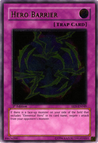 Hero Barrier [EEN-EN049] Ultimate Rare | Jomio and Rueliete's Cards and Comics