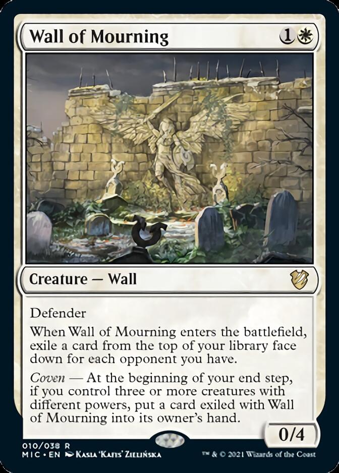 Wall of Mourning [Innistrad: Midnight Hunt Commander] | Jomio and Rueliete's Cards and Comics