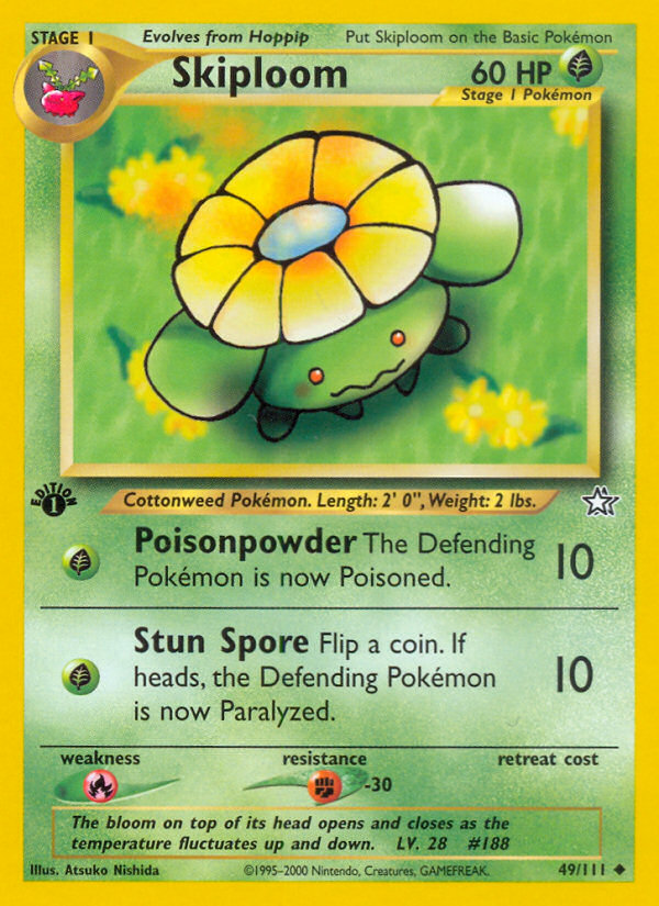 Skiploom (49/111) [Neo Genesis 1st Edition] | Jomio and Rueliete's Cards and Comics