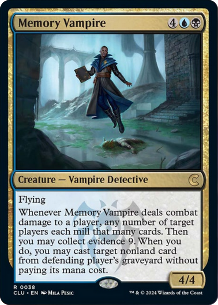 Memory Vampire [Ravnica: Clue Edition] | Jomio and Rueliete's Cards and Comics