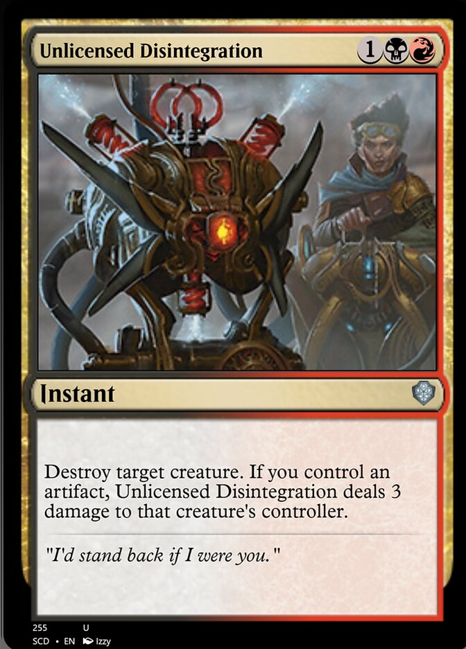Unlicensed Disintegration [Starter Commander Decks] | Jomio and Rueliete's Cards and Comics