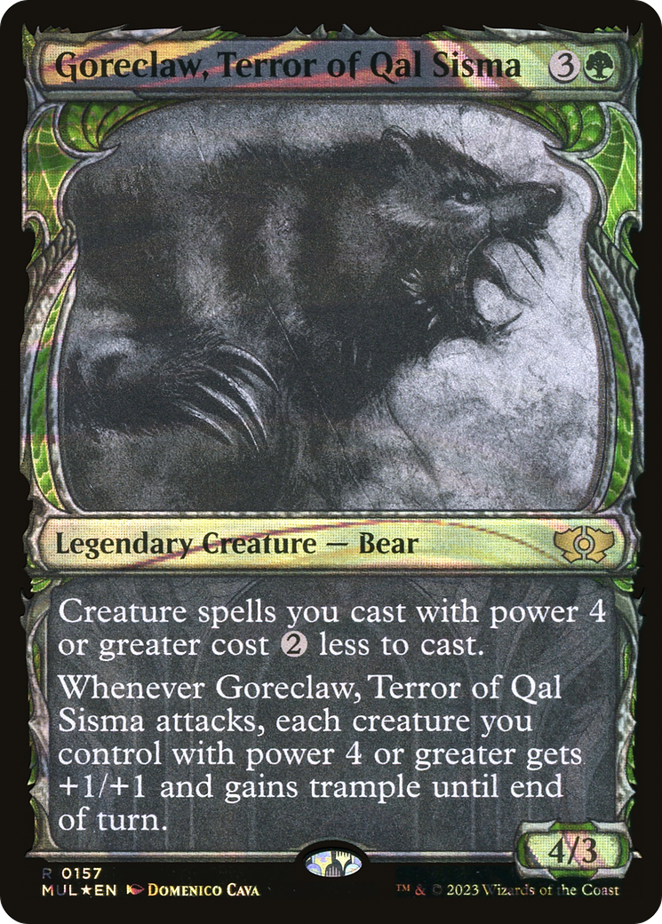 Goreclaw, Terror of Qal Sisma (Halo Foil) [Multiverse Legends] | Jomio and Rueliete's Cards and Comics