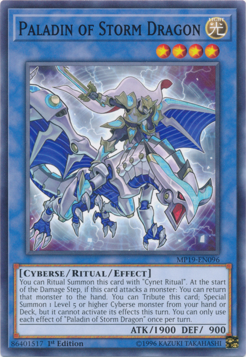 Paladin of Storm Dragon [MP19-EN096] Common | Jomio and Rueliete's Cards and Comics
