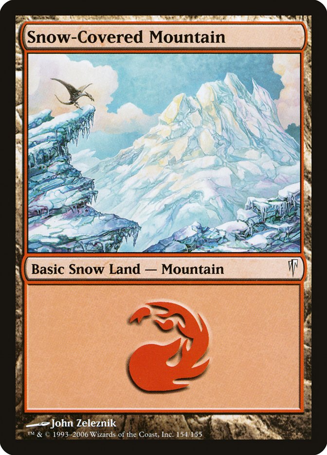 Snow-Covered Mountain [Coldsnap] | Jomio and Rueliete's Cards and Comics