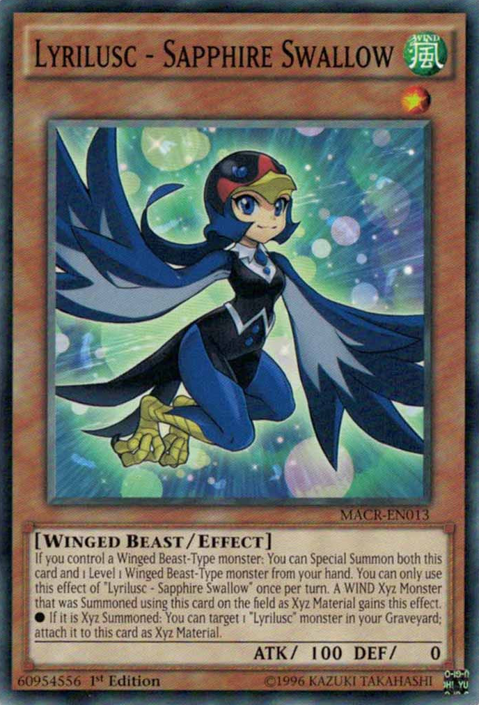 Lyrilusc - Sapphire Swallow [MACR-EN013] Common | Jomio and Rueliete's Cards and Comics