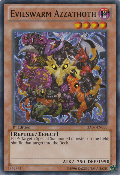 Evilswarm Azzathoth [HA07-EN050] Super Rare | Jomio and Rueliete's Cards and Comics