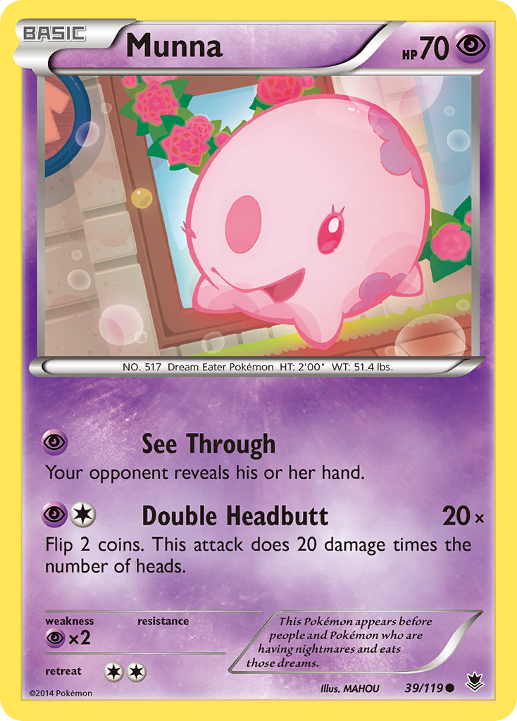 Munna (39/119) [XY: Phantom Forces] | Jomio and Rueliete's Cards and Comics