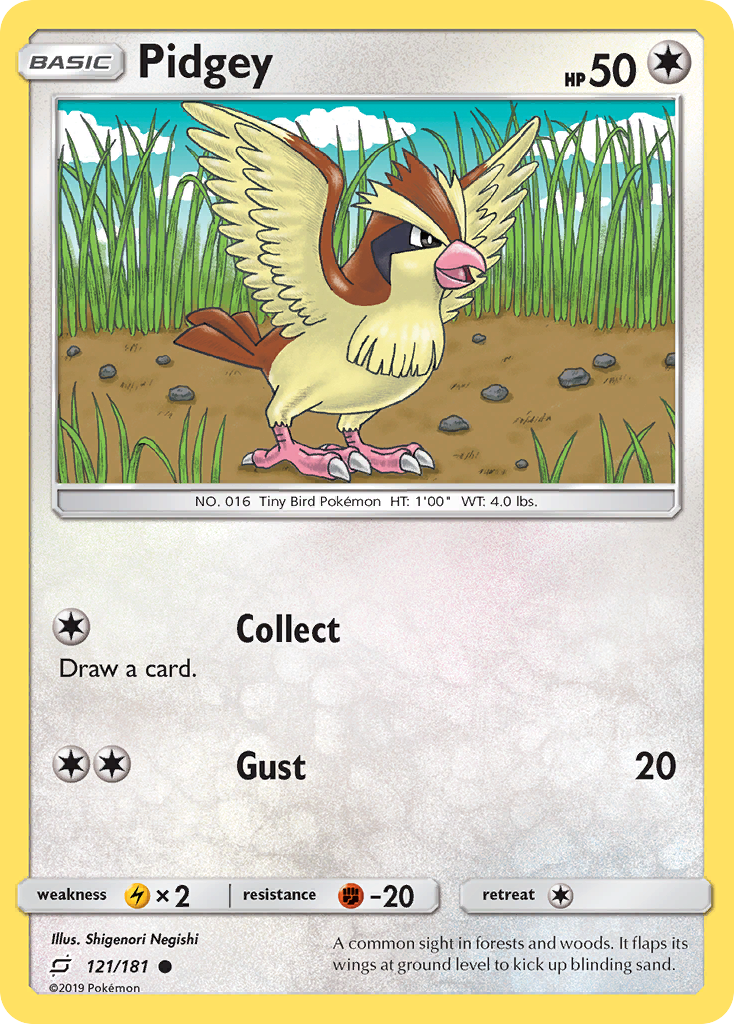 Pidgey (121/181) [Sun & Moon: Team Up] | Jomio and Rueliete's Cards and Comics