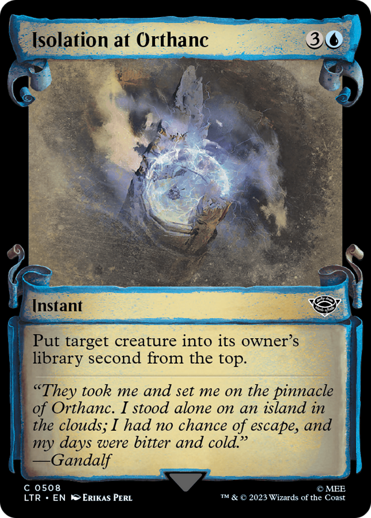 Isolation at Orthanc [The Lord of the Rings: Tales of Middle-Earth Showcase Scrolls] | Jomio and Rueliete's Cards and Comics