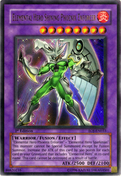 Elemental Hero Shining Phoenix Enforcer [EOJ-EN033] Ultra Rare | Jomio and Rueliete's Cards and Comics