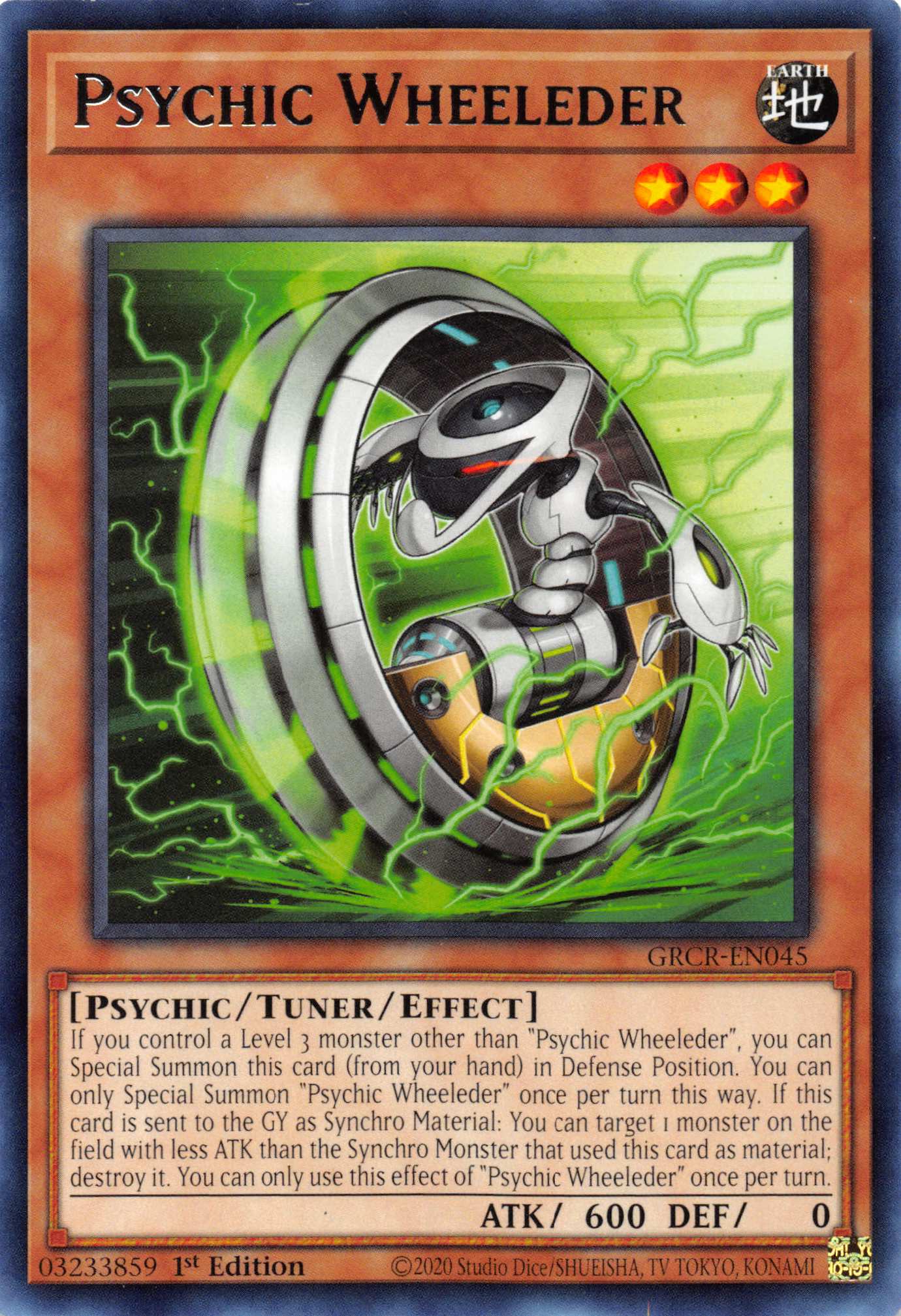 Psychic Wheeleder [GRCR-EN045] Rare | Jomio and Rueliete's Cards and Comics