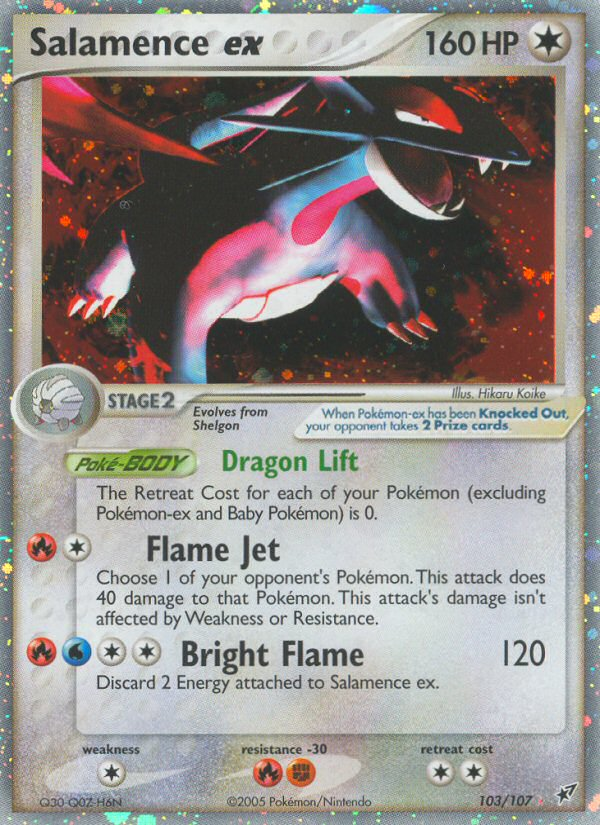 Salamence ex (103/107) [EX: Deoxys] | Jomio and Rueliete's Cards and Comics