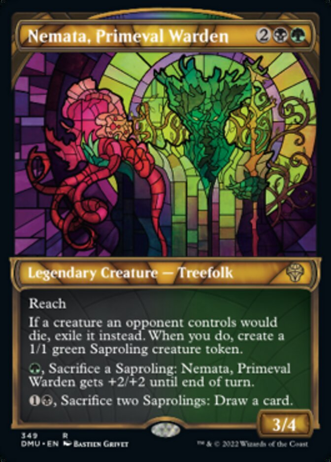 Nemata, Primeval Warden (Showcase Textured) [Dominaria United] | Jomio and Rueliete's Cards and Comics