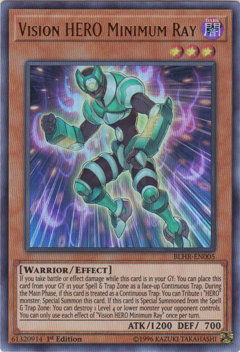 Vision HERO Minimum Ray [BLHR-EN005] Ultra Rare | Jomio and Rueliete's Cards and Comics