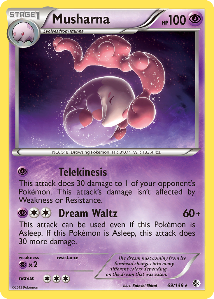 Musharna (69/149) [Black & White: Boundaries Crossed] | Jomio and Rueliete's Cards and Comics