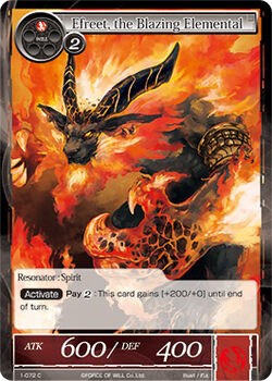 Efreet, the Blazing Elemental (1-072) [The Dawn of Valhalla] | Jomio and Rueliete's Cards and Comics