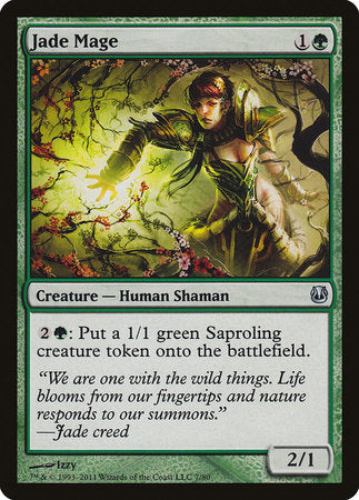 Jade Mage [Duel Decks: Ajani vs. Nicol Bolas] | Jomio and Rueliete's Cards and Comics