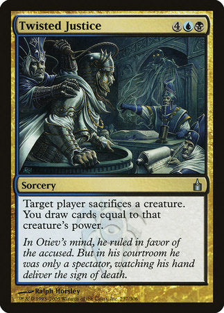 Twisted Justice [Ravnica: City of Guilds] | Jomio and Rueliete's Cards and Comics