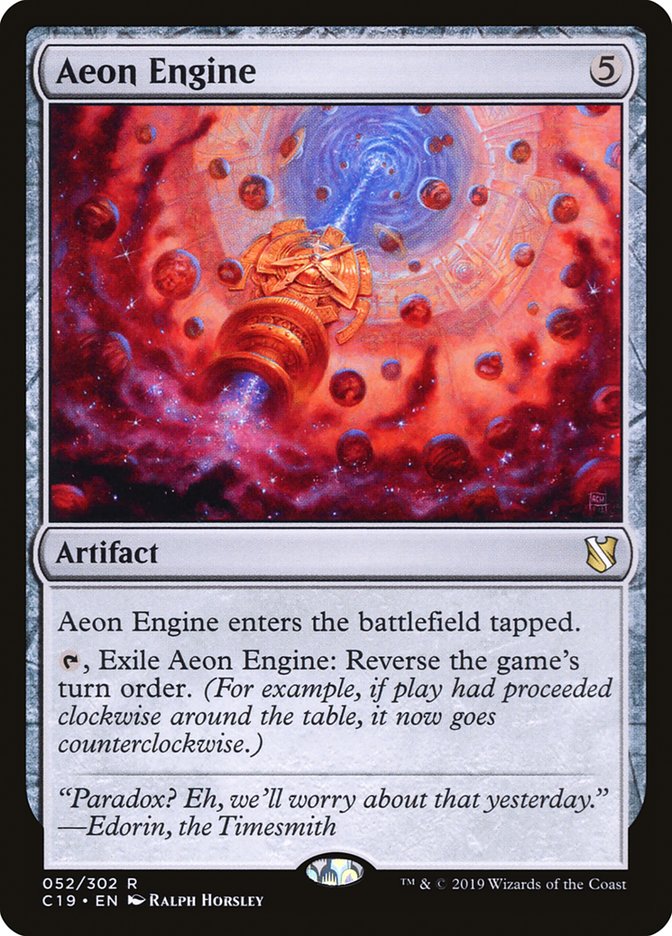 Aeon Engine [Commander 2019] | Jomio and Rueliete's Cards and Comics