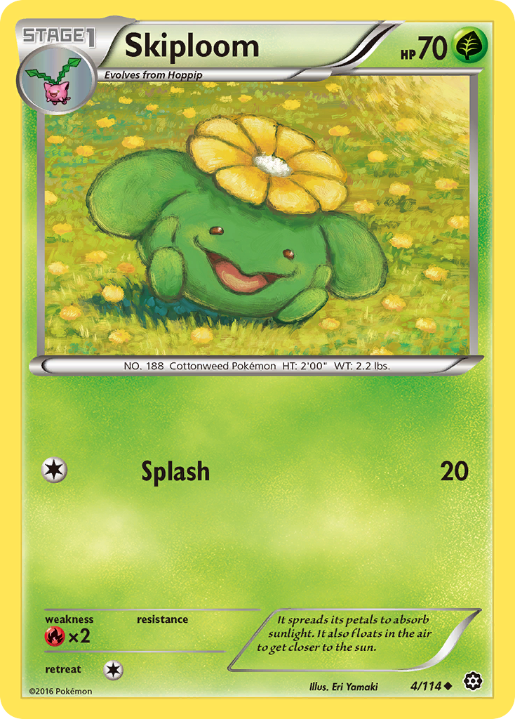 Skiploom (4/114) [XY: Steam Siege] | Jomio and Rueliete's Cards and Comics