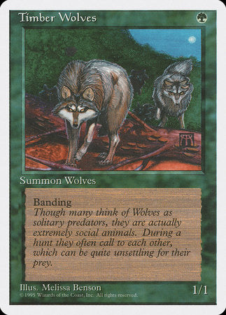 Timber Wolves [Fourth Edition] | Jomio and Rueliete's Cards and Comics